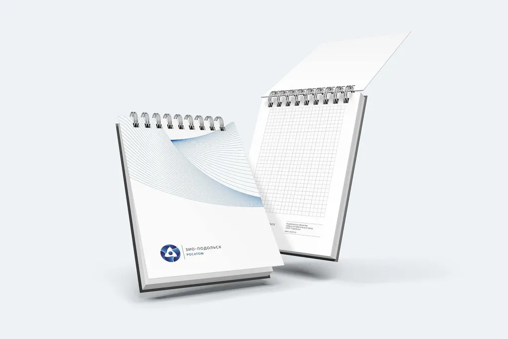 Изготовление блокнотов с логотипом компании