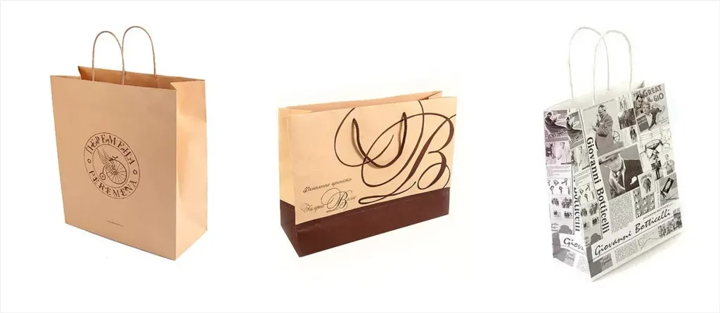 Изготовление бумажных пакетов с шелкографией