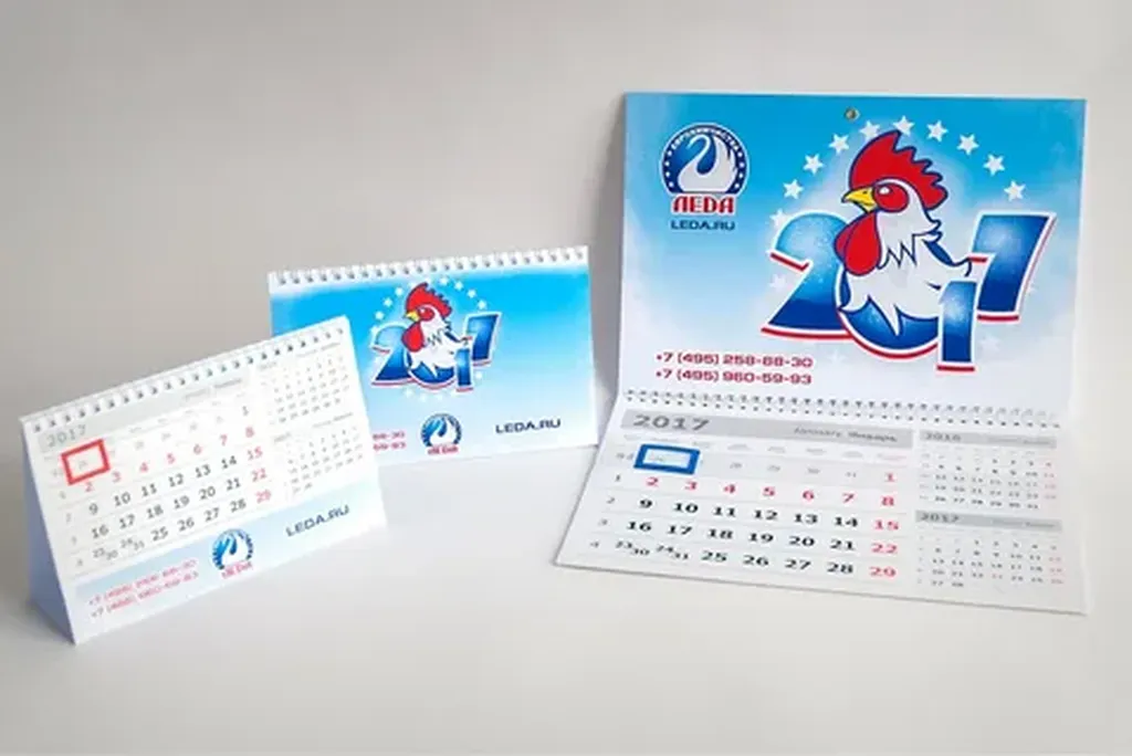 Изготовление календарей малым тиражом