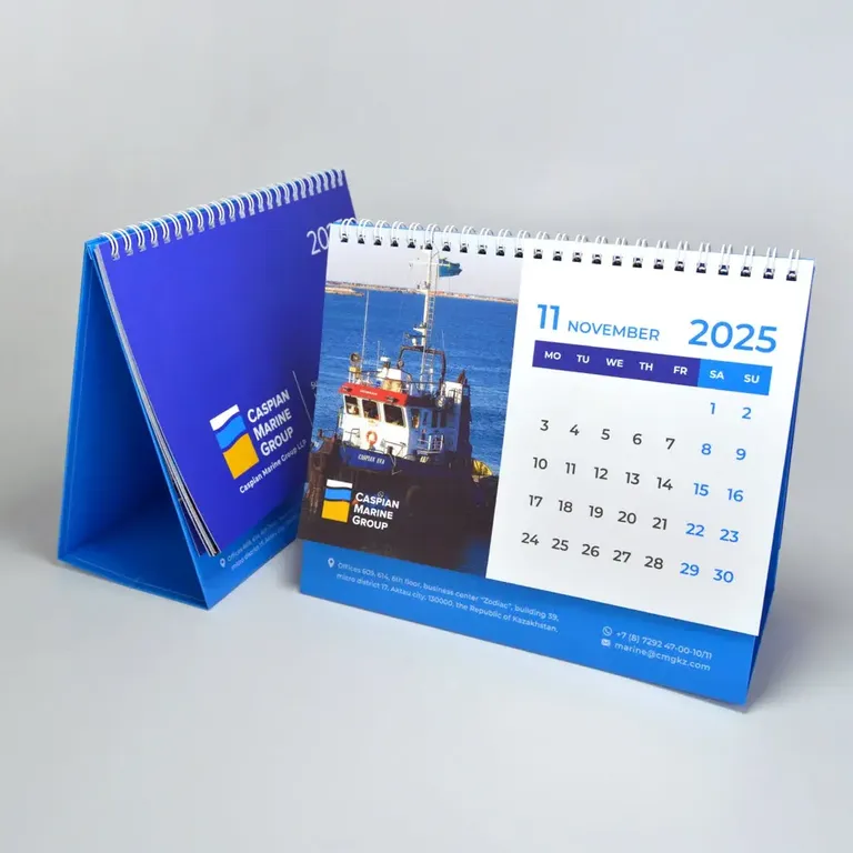 Изготовление настольных календарей