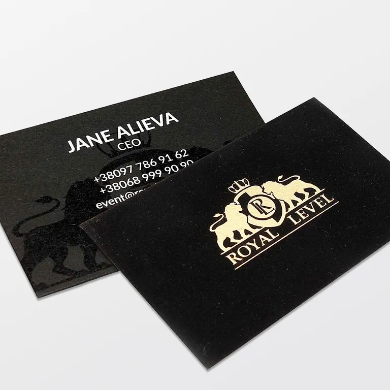 Изготовление визиток с шелкографией