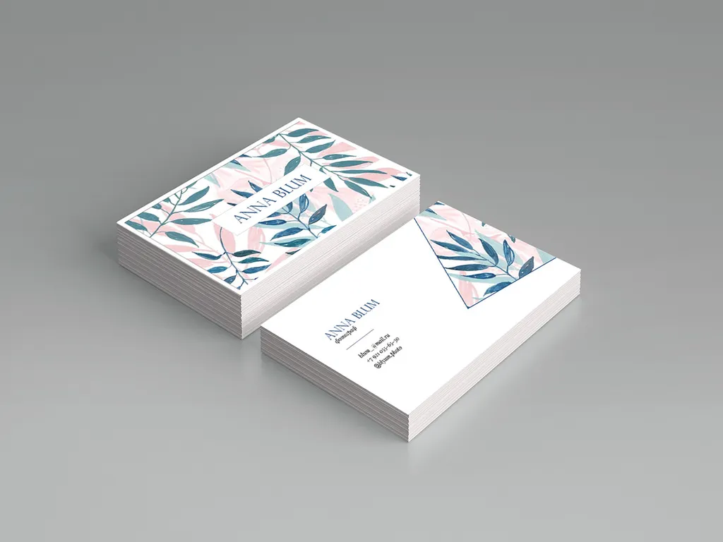 Печать двусторонних визиток