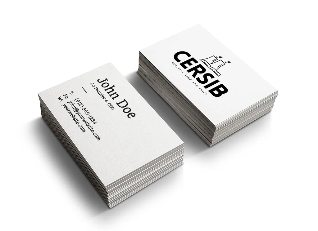 Печать двусторонних визиток