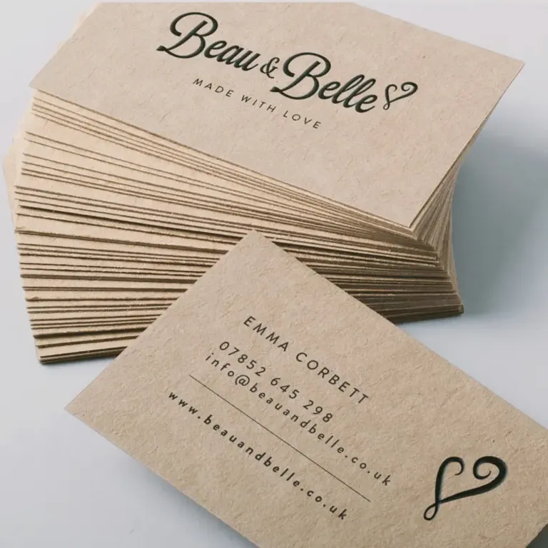 Печать крафт визиток