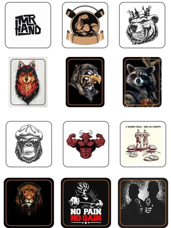 Печать квадратных наклеек