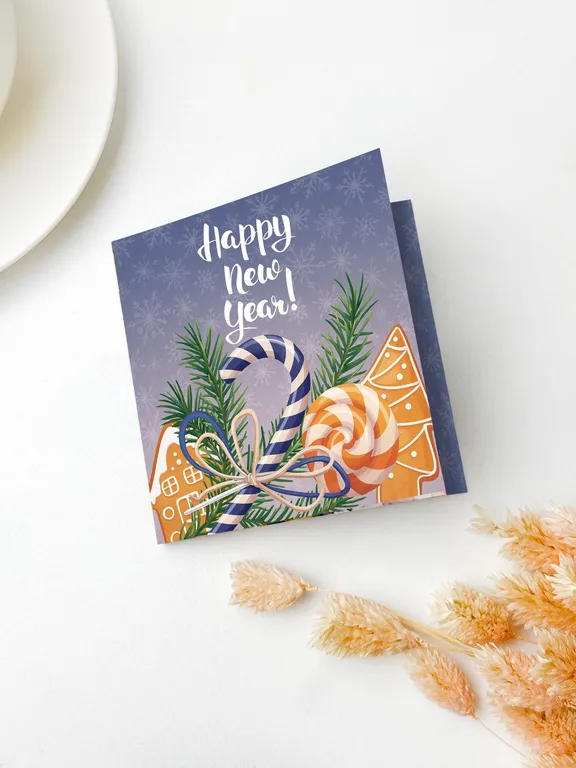 Печать квадратных открыток