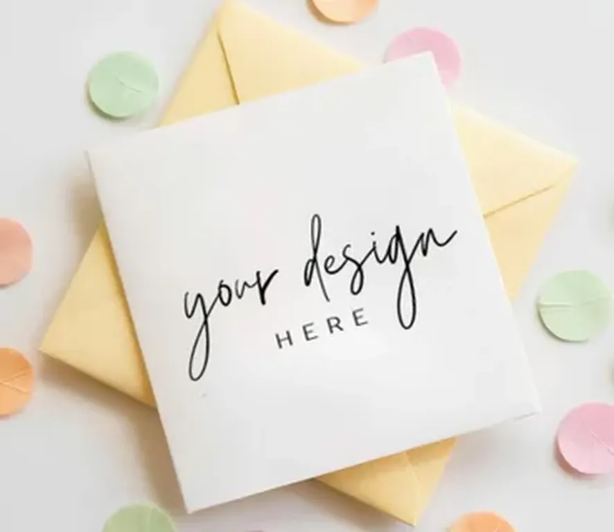 Печать квадратных открыток