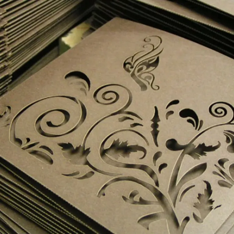 Печать на картоне с вырубкой