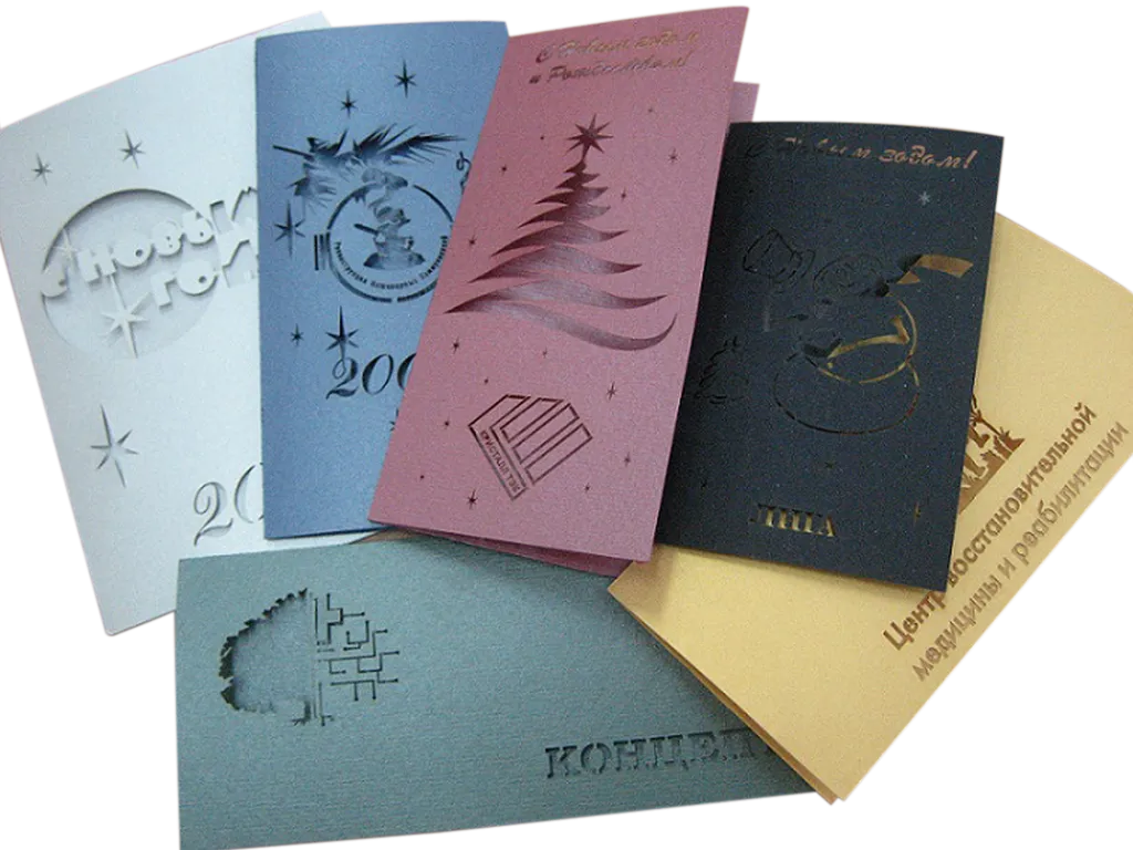 Печать открыток на дизайнерской бумаге