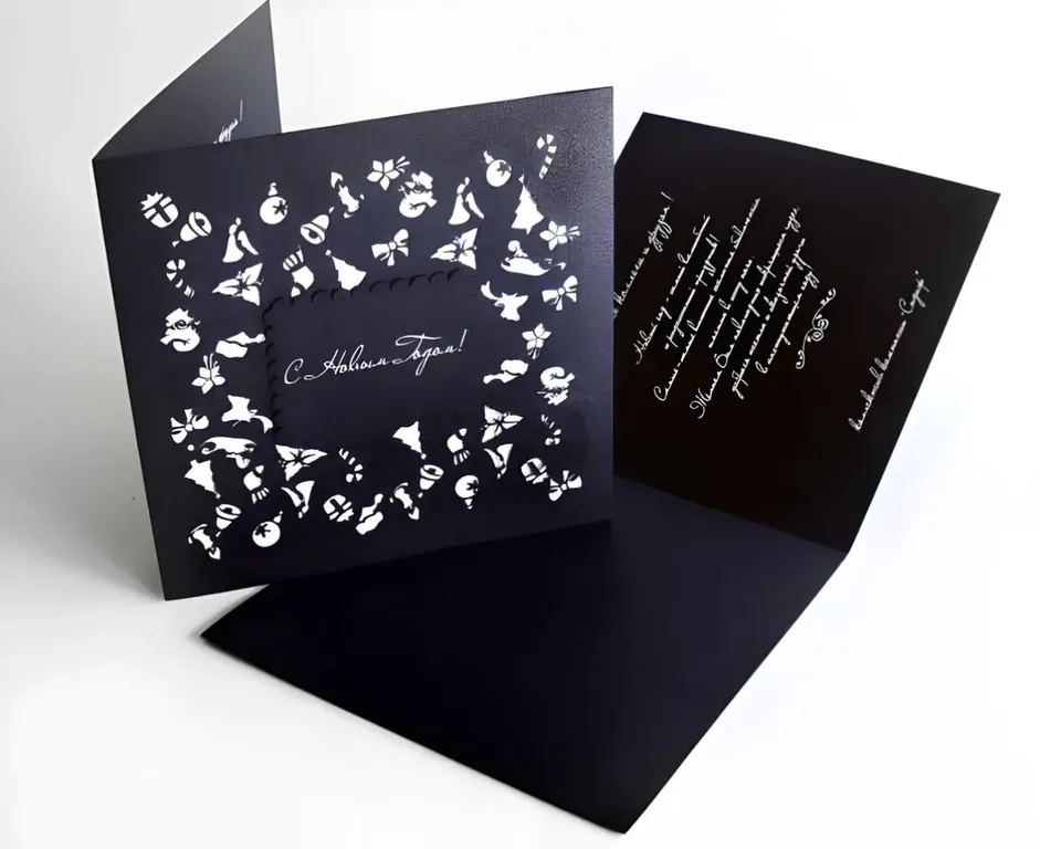 Печать открыток на дизайнерской бумаге