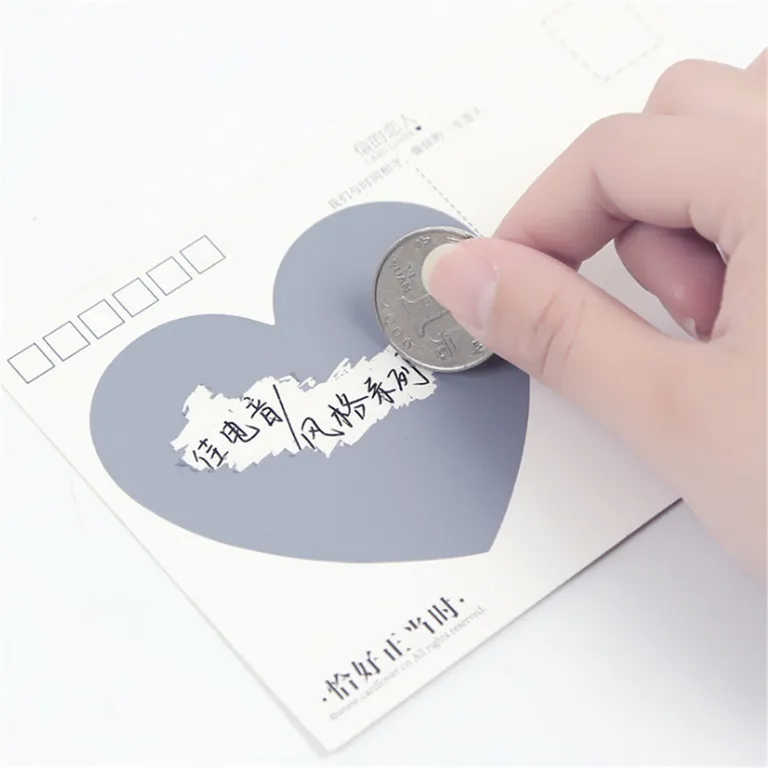 Печать открыток со скретч слоем