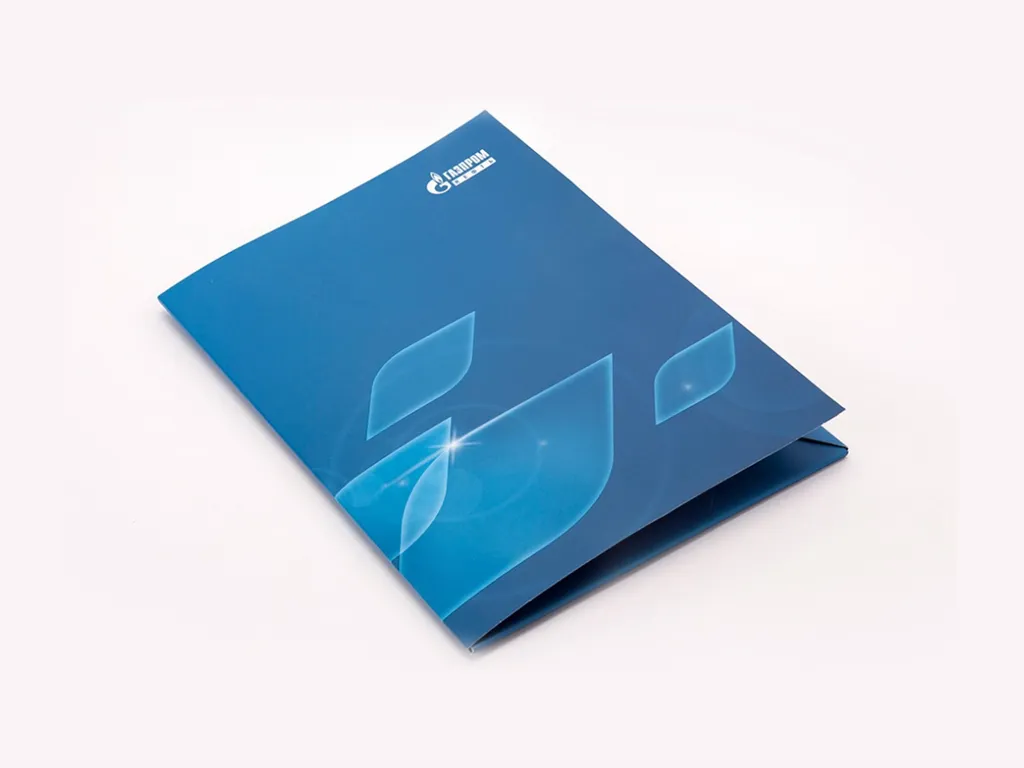 Печать папок с клапаном