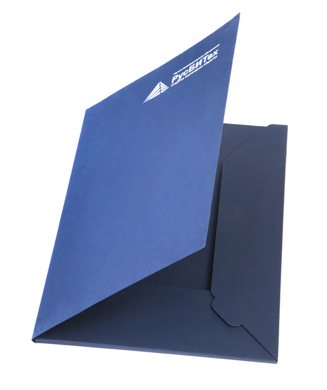 Печать папок с клапаном