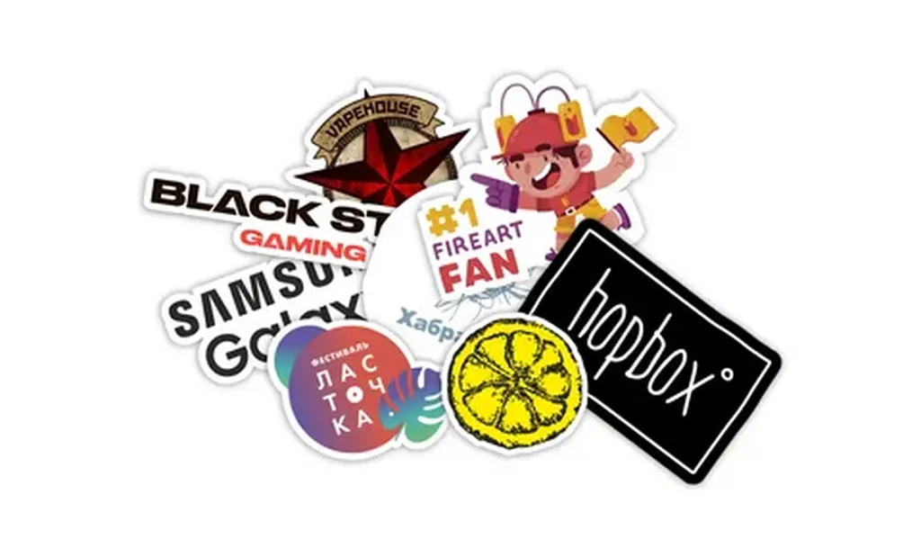 Печать рекламных наклеек