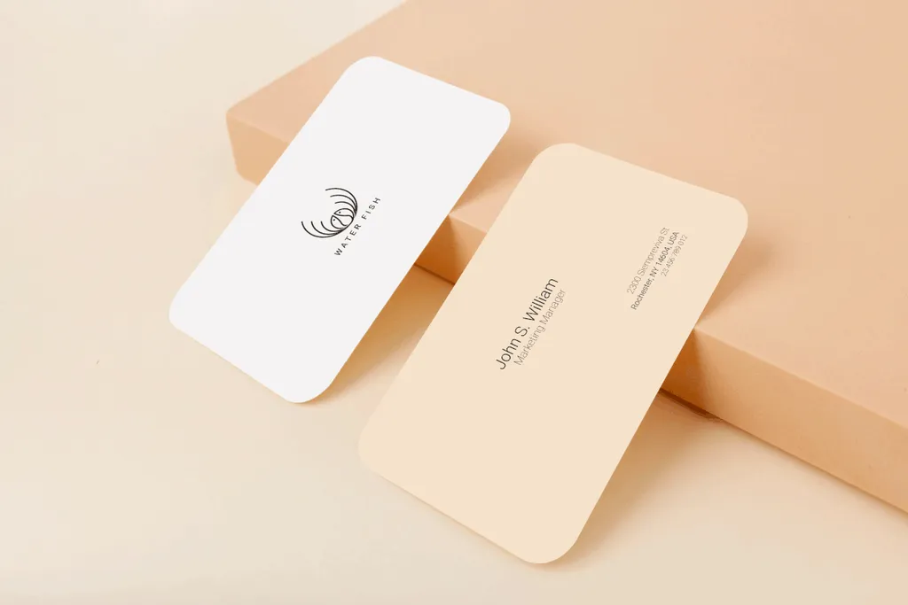 Визитки со скругленными углами