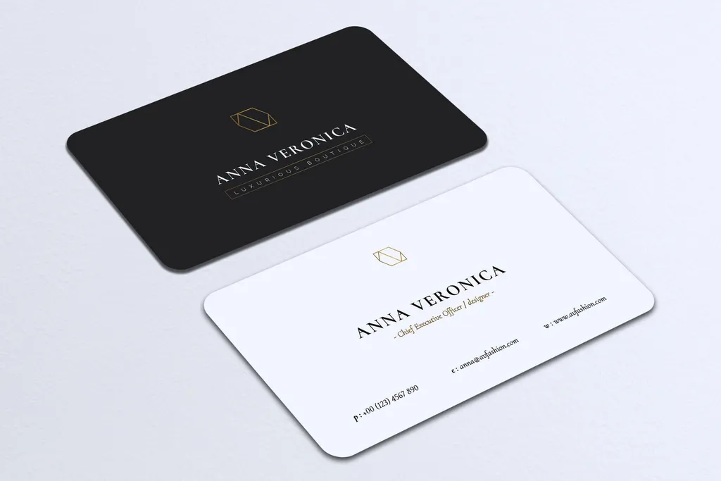 Визитки со скругленными углами